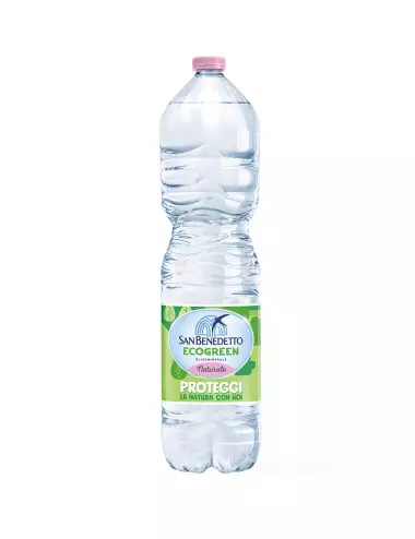 Natural mineral water San Benedetto Eco Green 6 x 1,5 liters