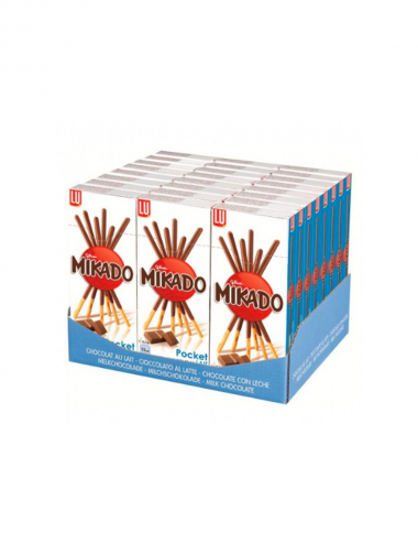 Mikado Pocket leche 24 piezas de 39g