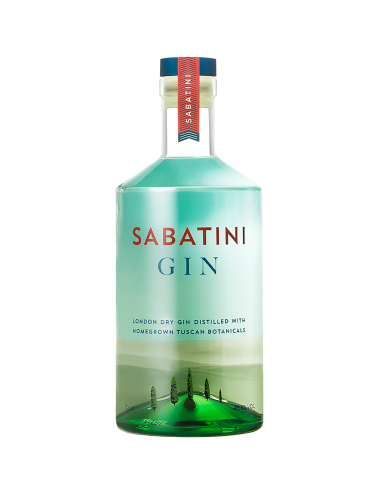 Sabatini gin london dry gin distilled with homegrown tuscan botanical 70 cl
