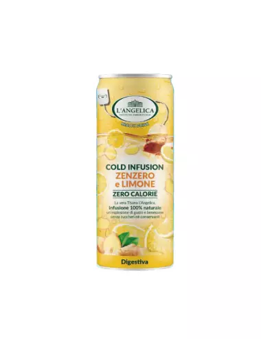 Infusión fría jengibre y limón L'Angelica 12 x 240 ml