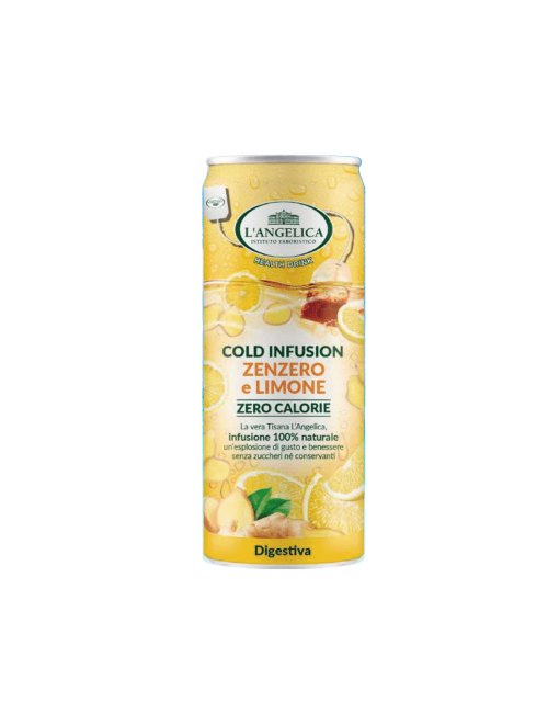 Infusión fría jengibre y limón L'Angelica 12 x 240 ml