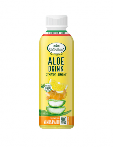 Bebida de aloe jengibre y limón L'Angelica 12 x 500 ml