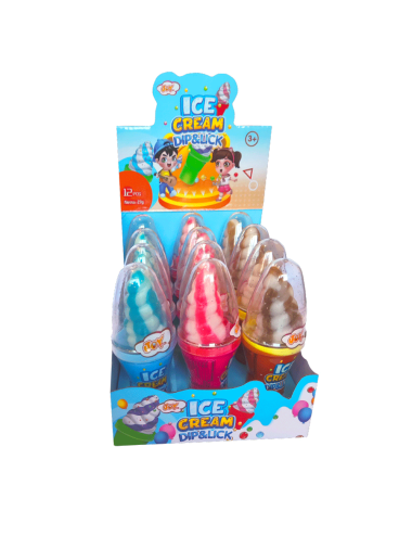Ice cream dip e lick lollypop Johnny Bee 12 x 27 g
