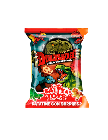 Dinosaurs of prehistoric times Salty & Toy surprise chips 24 x 30 g