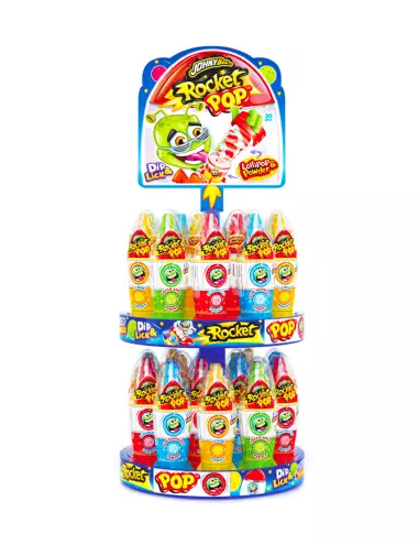 Rocket pop dip e lick lollypop Johnny Bee 30 x 50 g