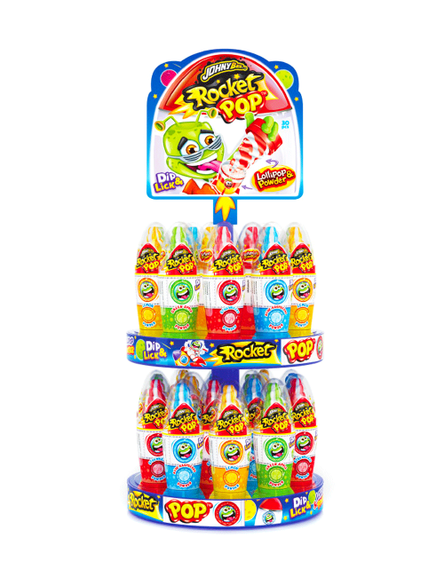 Rocket pop dip and lick lollypop Johnny Bee 30 x 50 g