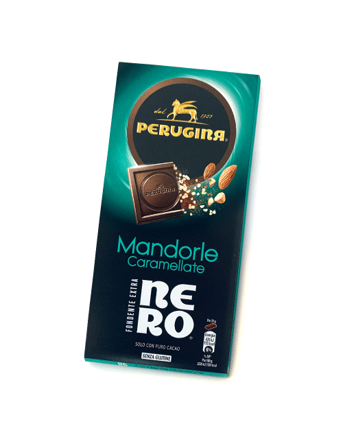 Perugina Nero dark chocolate bar with caramelized almonds 20 x 85 g