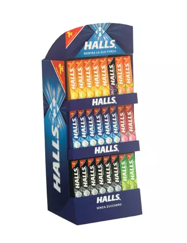 Halls candy 2022 espositore banco 144 pezzi