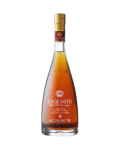 Exquisite Grappa aged Tuscan red Alexander 38% VOL 70 Cl