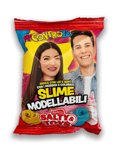 Me contro te chips with surprise slime Salty & Toy 24 x 30 g