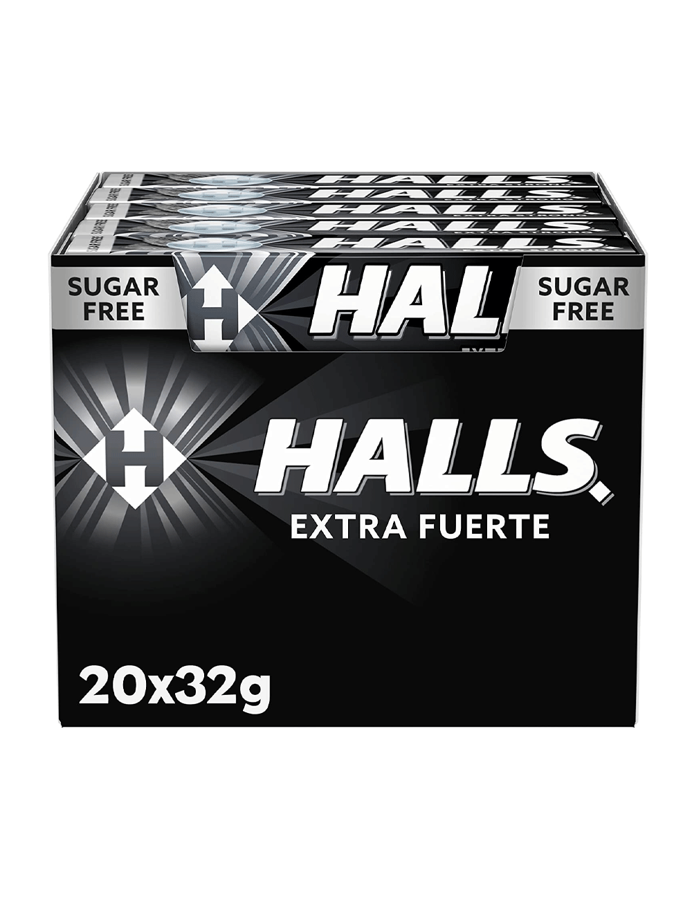 Halls strong extra without sugar 20 stick x 32 g