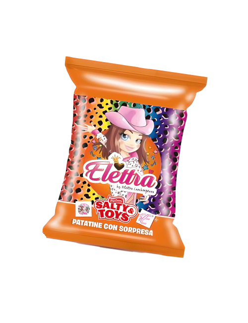 Elettra chips with surprise by Elettra Lamborghini Salty & Toy 24 x 30 g