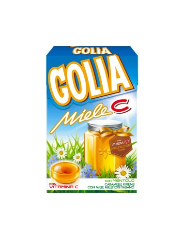 Golia Miele C caramelos rellenos de miel 20 cajas de 46 g