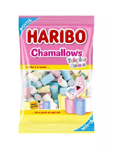 Haribo caramelle marshmallow chamallows tubular colors 30 x 90 g