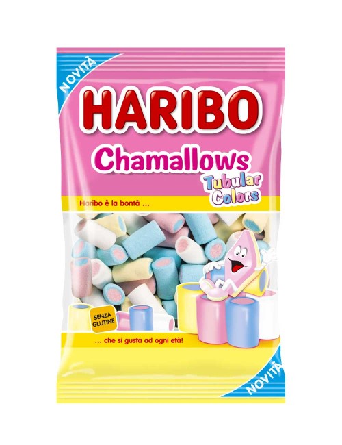 Haribo guimauve chamallows couleurs tubulaires bonbons 30 x 90 g