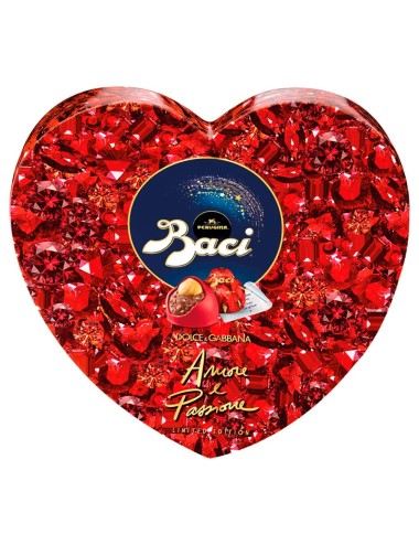 Baci Perugina Love and Passion Dolce & Gabbana Red heart Valentine's tin 100 g