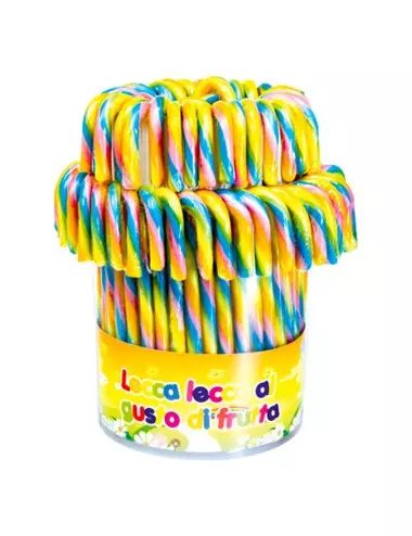 Lecca lecca Candy Canes arcobaleno 50 x 14 g