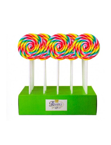 Rossini Tornado Rainbow Pinwheel Lollipop 36 x 40 g