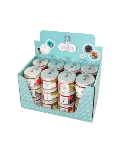 Candyness exhibitor 24 jars x 150 g