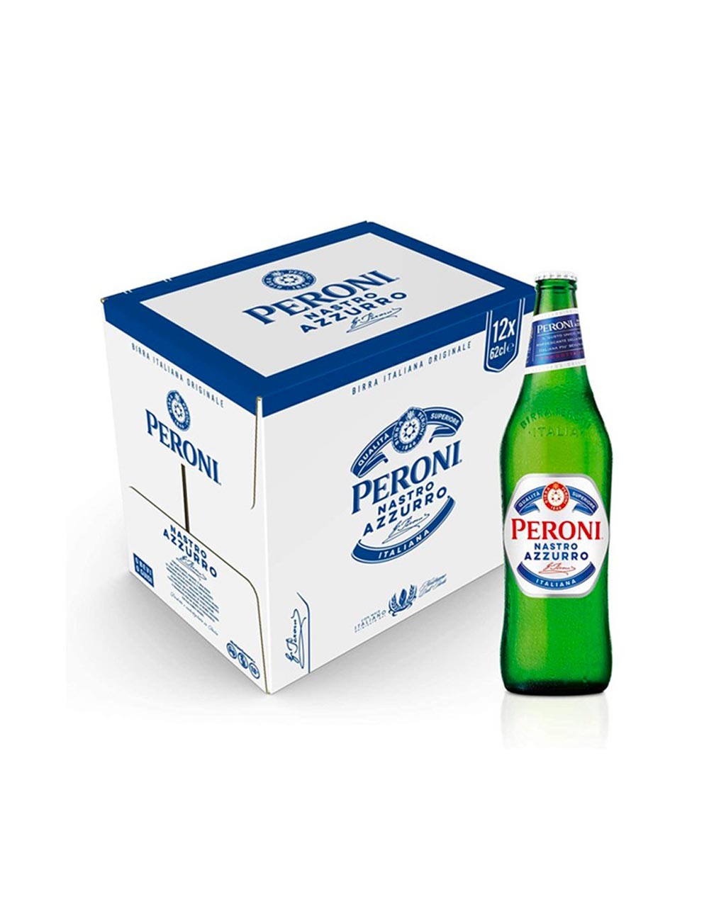 Peroni Nastro Azzurro beer 12 x 62 cl case