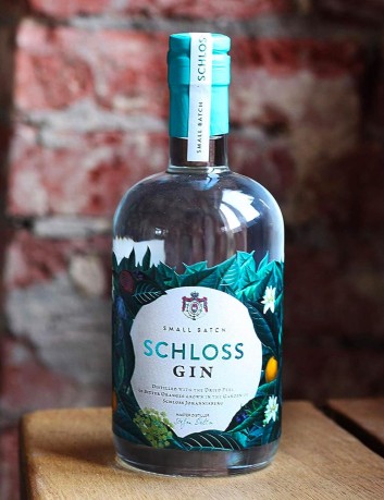 Schloss small batch Gin 44% vol. 50 cl