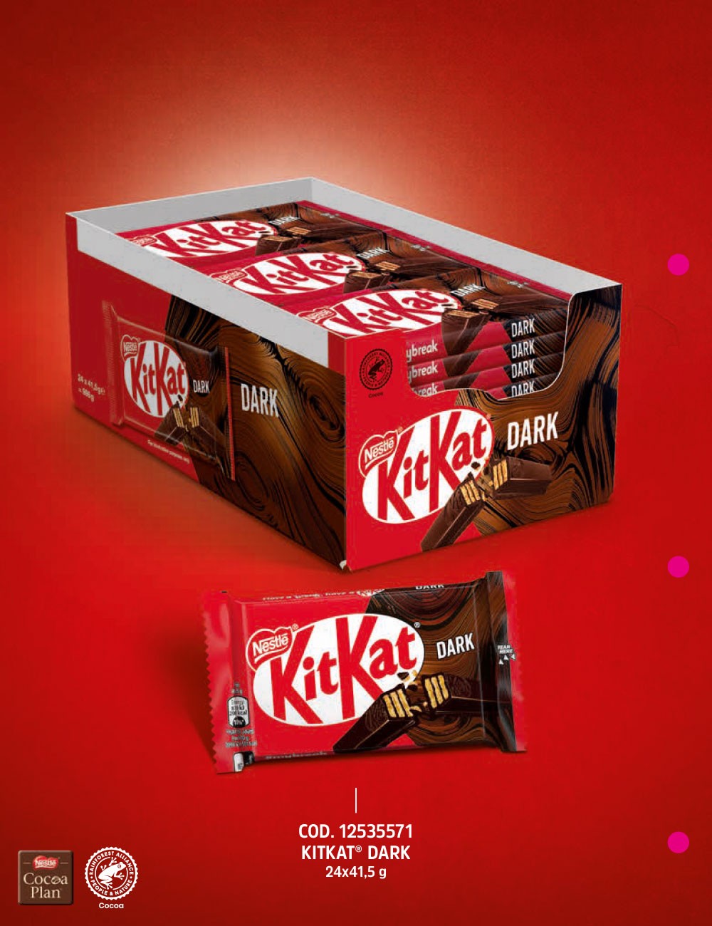 KitKat Dark Dark 70% 24 Stück à 41,5g