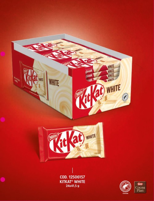 Kitkat Blanc 4 doigts 24 pièces de 41,5g