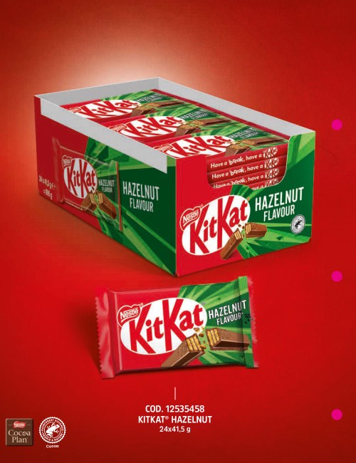 Kitkat hazelnut 24 pezzi da 41,5g