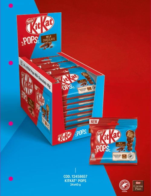 KitKat pops lait 24 x 40 g