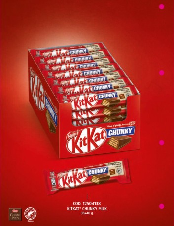 KitKat Chunky lait 36 pièces 40 g