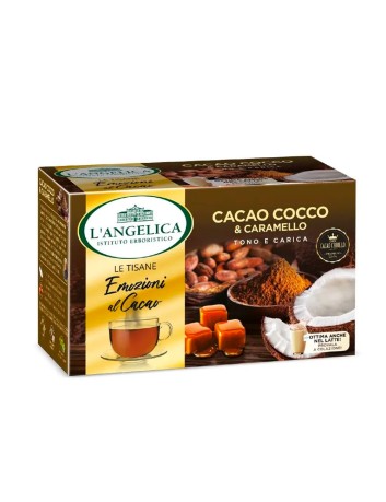 L'Angelica cocoa, coconut and caramel herbal tea 15 filters
