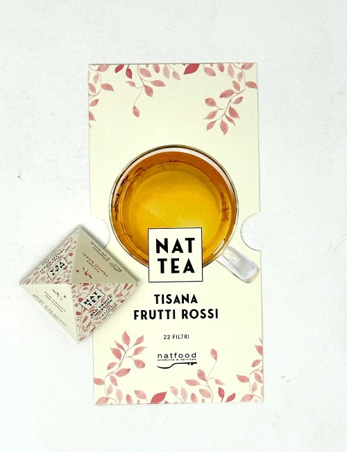 Tisana ai frutti rossi Nat Tea 22 filtri x 2,5 g Natfood