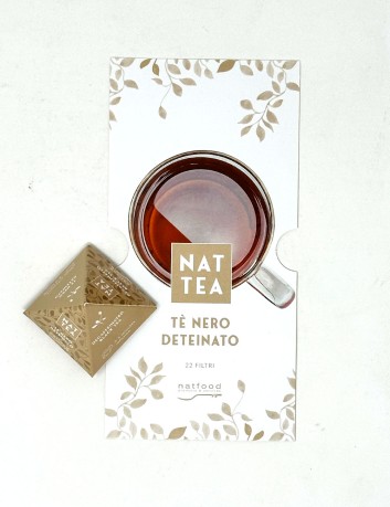 Tè nero deteinato Nat Tea 22 filtri x 2,5 g Natfood