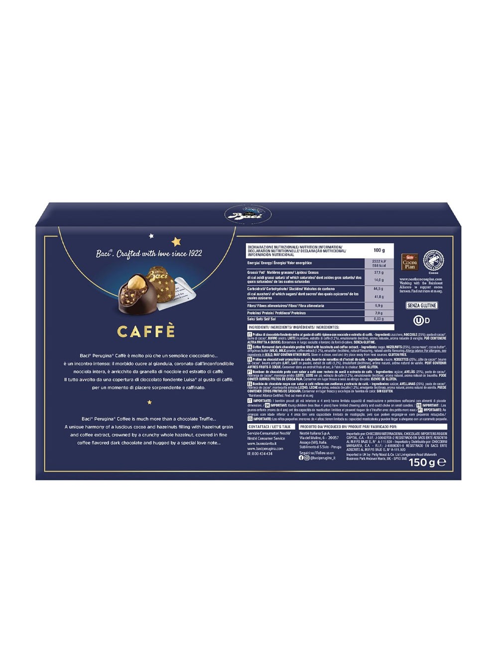 Baci Perugina coffee gift box 150 g