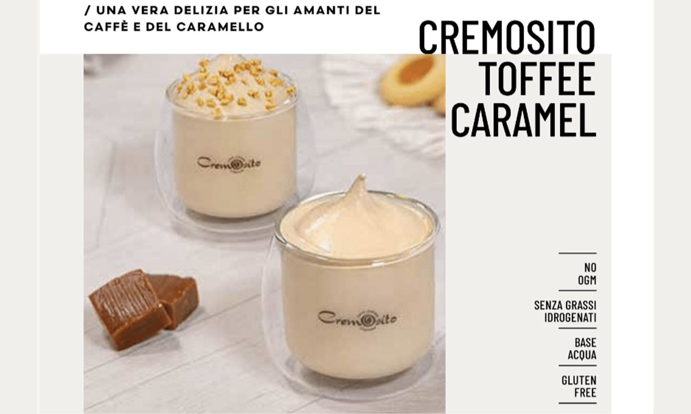 Die neue Cremosito Karamell-Toffee-Kaltkaffeecreme
